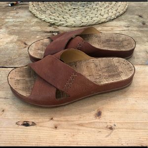 Kork-Ease Amboy Cross Strap Slide Sandal